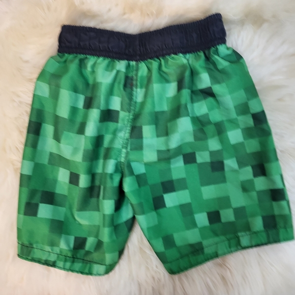 Mojang Minecraft Boy's Swim Trunk Shorts - Picture 5 of 5